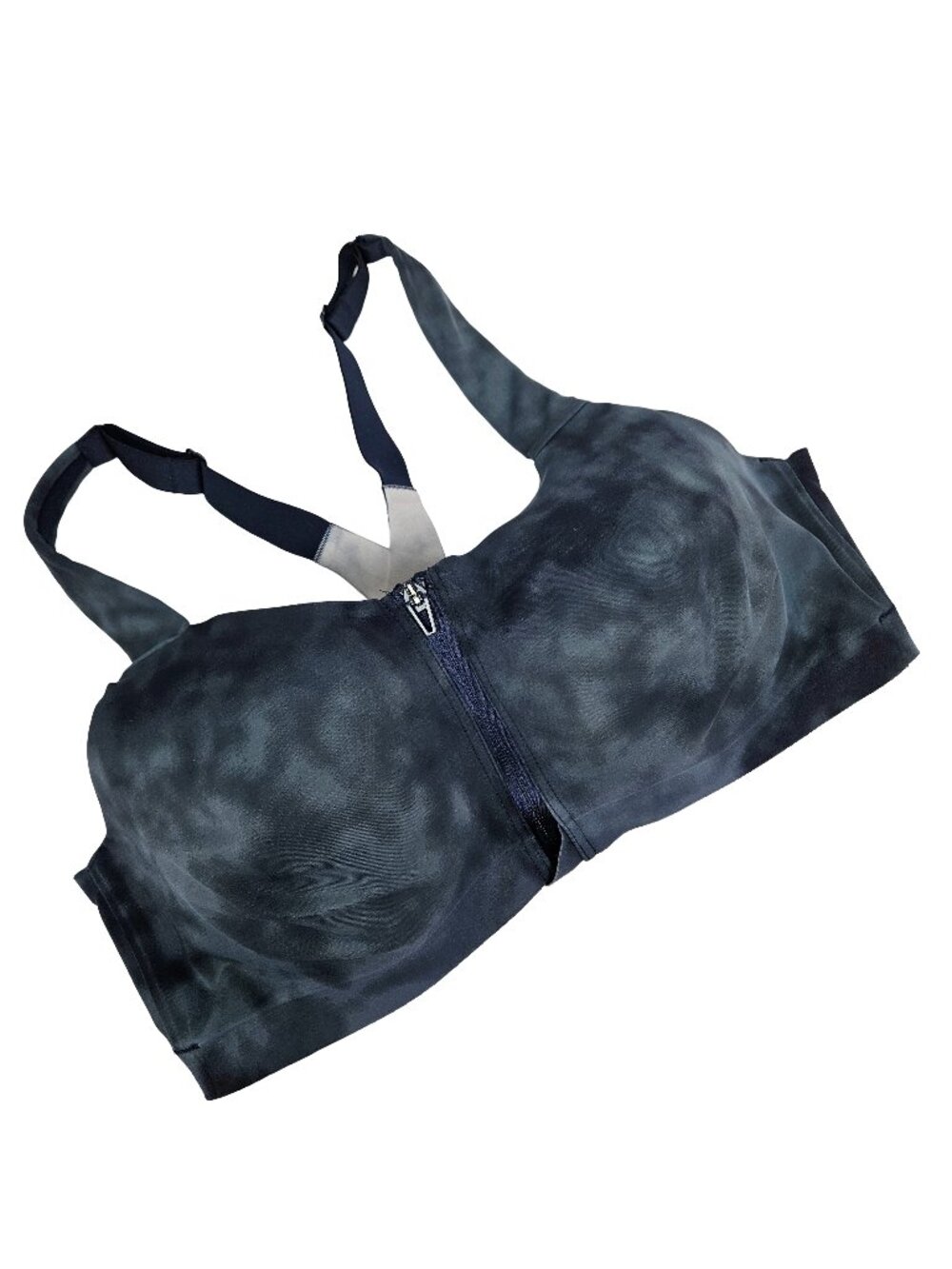 Victoria's Secret Knockout Front Close Sports Bra Navy Blue Tie Dye 38D